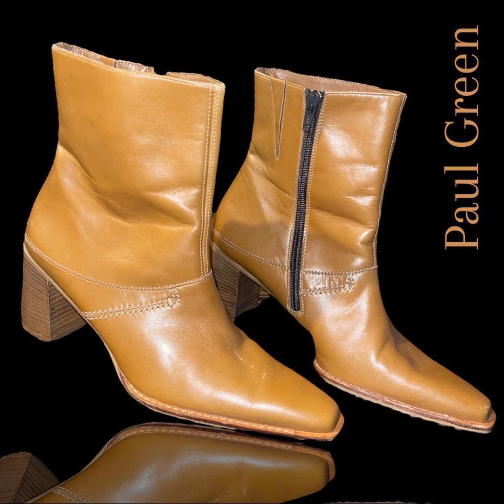 NWOT Paul Green leather boots Made in Austria